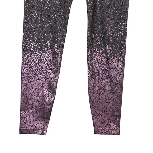 Beyond Yoga Ombré Shiny Mauve Speckle High Waisted Leggings Size Small - Picture 3 of 7